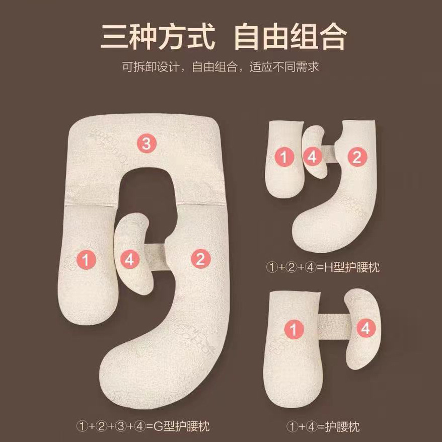 Pregnant Women's Pillow Waist Protection Side Sleeping Pillow Belly Support Pillow Waist Pillow Sleeping Side Sleeping Special Artifact U-shaped Pillow Supplies