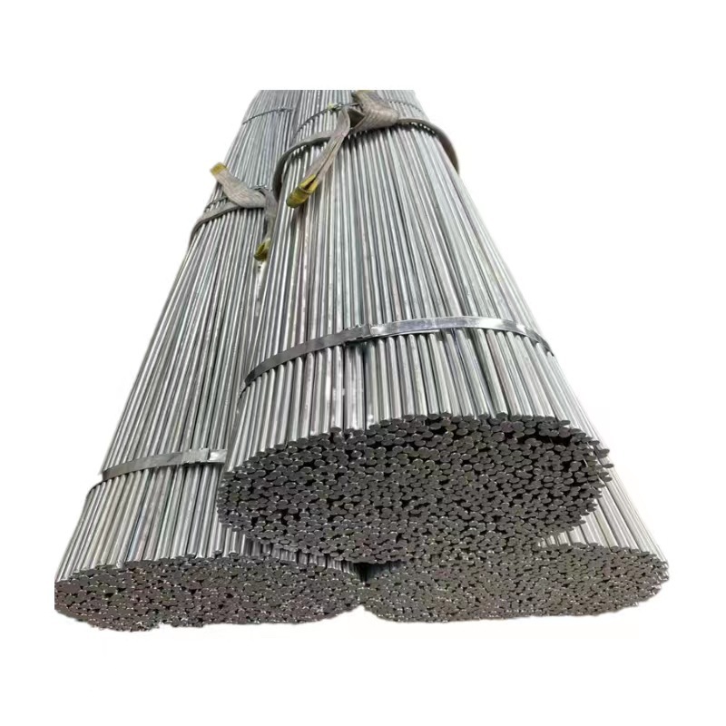 Wholesale Galvanized Round Steel Corrosion-Resistant Solid Round Rods Iron Straight Bars Size-Cutting Grounding Lightning Protection Q235B Hot-Dip Galvanized
