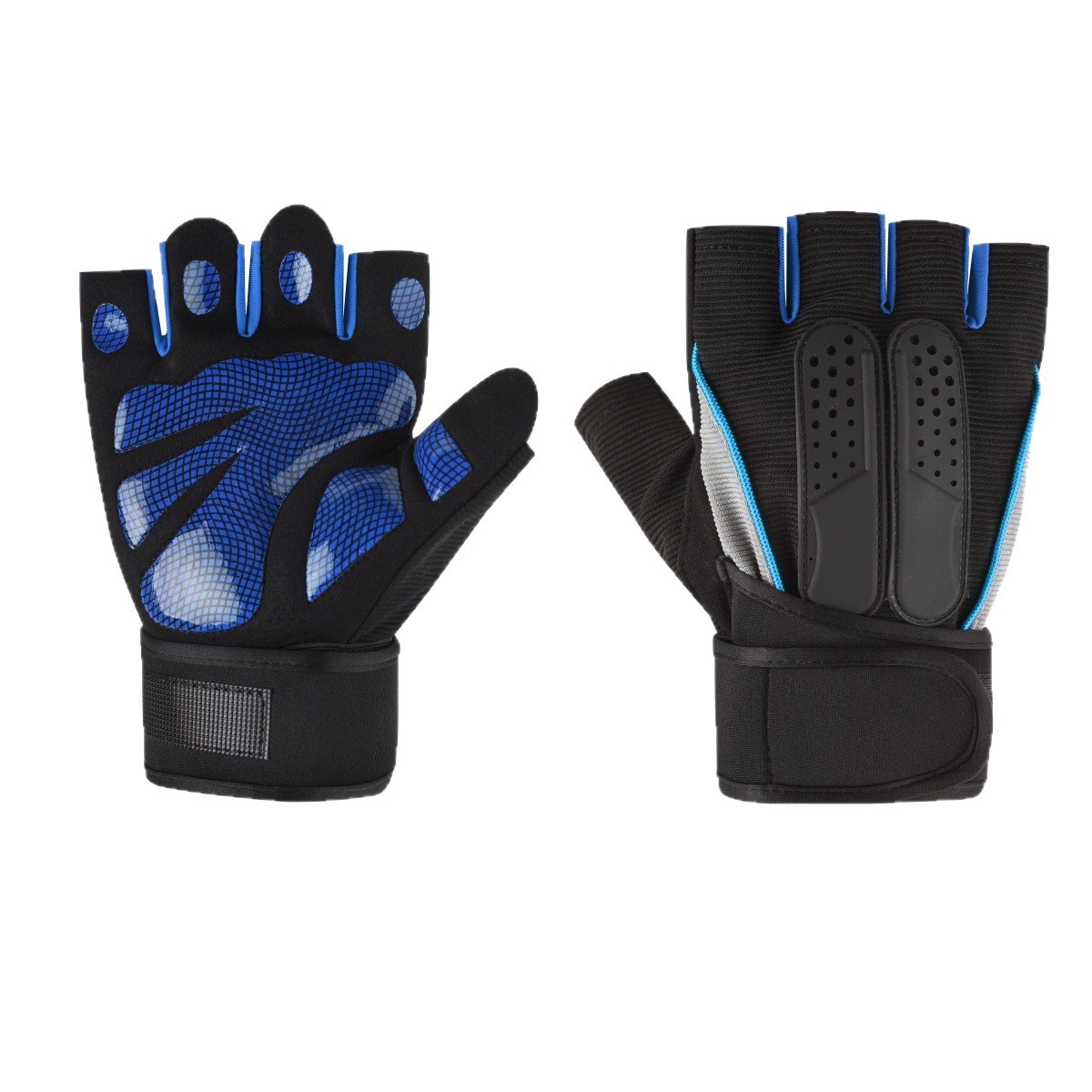 Fitness Half-Finger Gloves for Men and Women Horizontal Bar Outdoor Exercise Fitness Wrist Guards Anti-Slip and Anti-Callus Cycling Sports Gloves