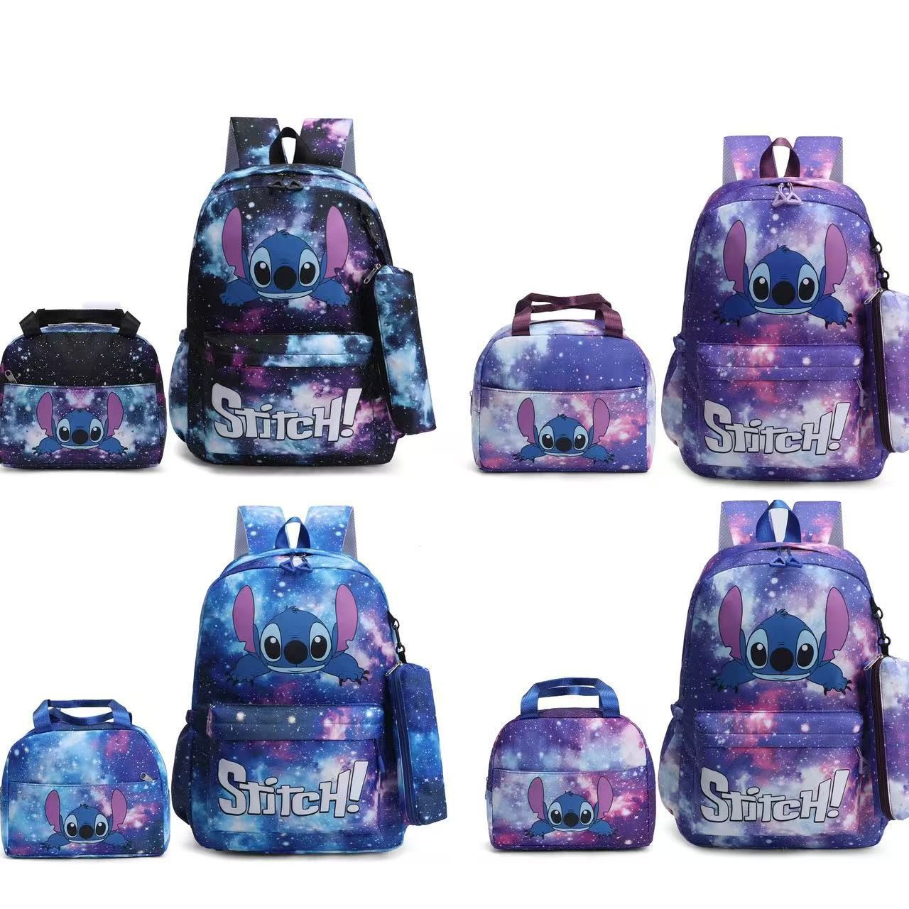 Cross-border 2024 New Student Schoolbag Junior High School Students College Students Large Capacity Backpack Simple Cute Carto Bag