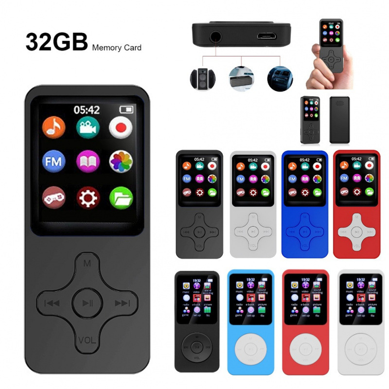 Mp3 плеер Bluetooth-совместимый 5.0 портативный HiFi музыкальный плеер