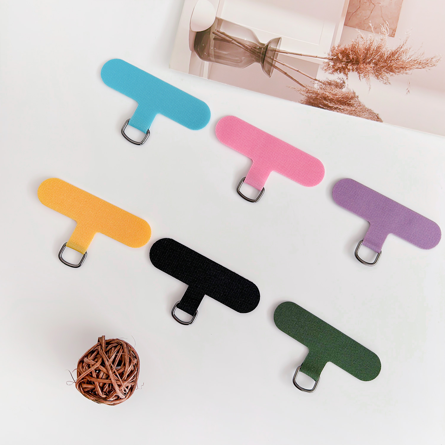 Factory Direct Sales Mobile Phone Lanyard Gasket Fixed Gasket Mobile Phone Case Lanyard Patch D Buckle Gasket Anti-Back Patch Clip