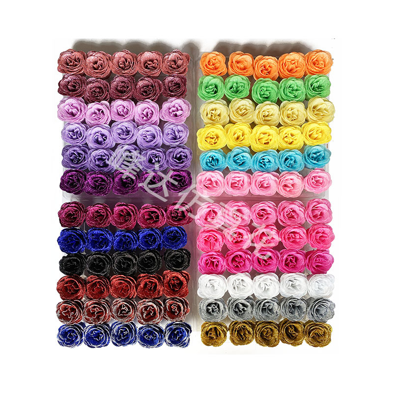 Foreign Trade Cross-Border Gold Pink Blue Enchantress Simulated Crystal Rose Flower 520 Chinese Valentine's Day Sparkling Rose Flower