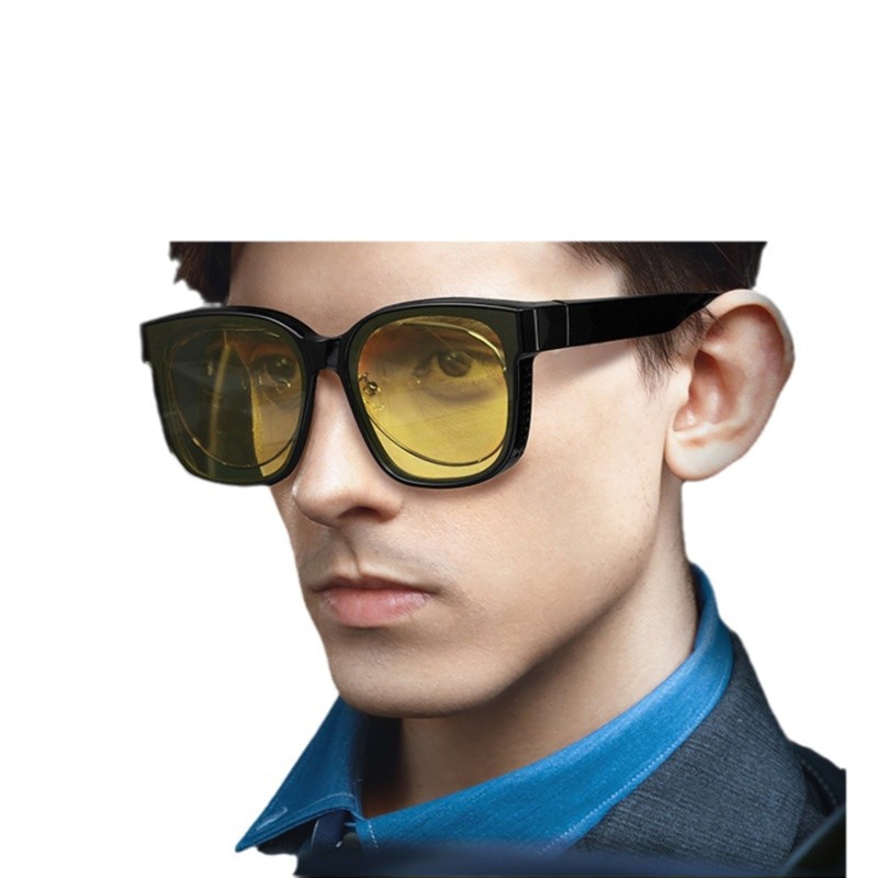 Myopia glasses night vision goggles large wide wearing myopia glasses driving polarized driver glasses sunglasses MU