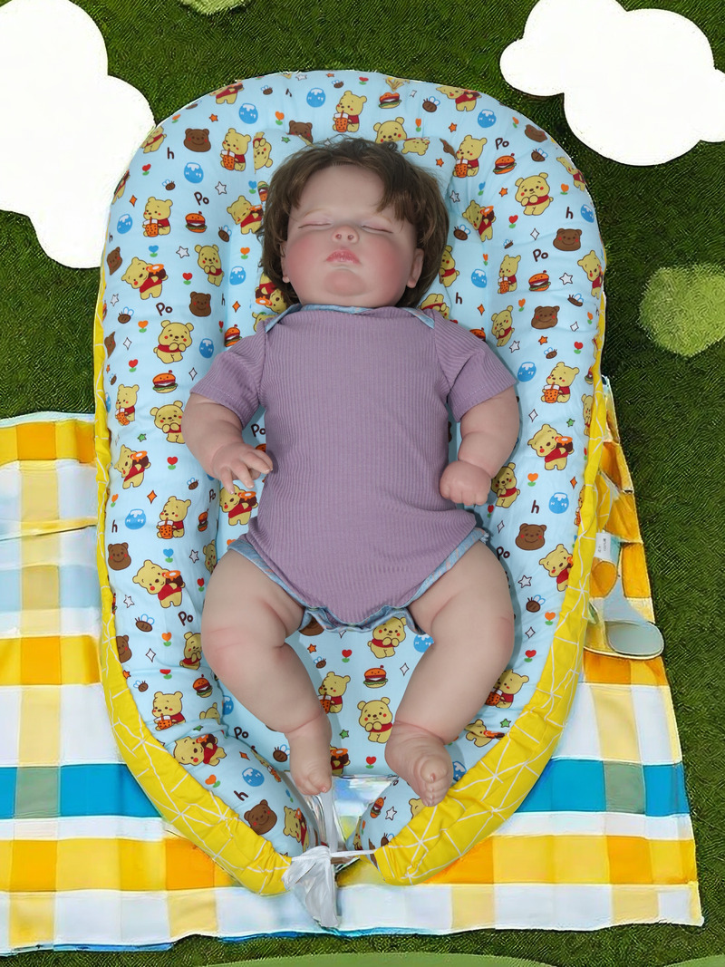 Portable Detachable Bed-In-Bed Temporary Diaper Table Baby Care Table Cotton Pure Cotton Bionic Bed Removable and Washable