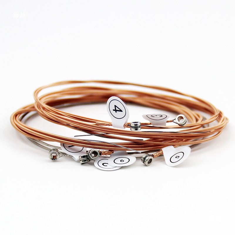 Guitar Strings Set of 6 Guitar Strings 1 String 2 String 3 String Guitar String Replacement Folk Acoustic Guitar Strings Complete Set of Accessories