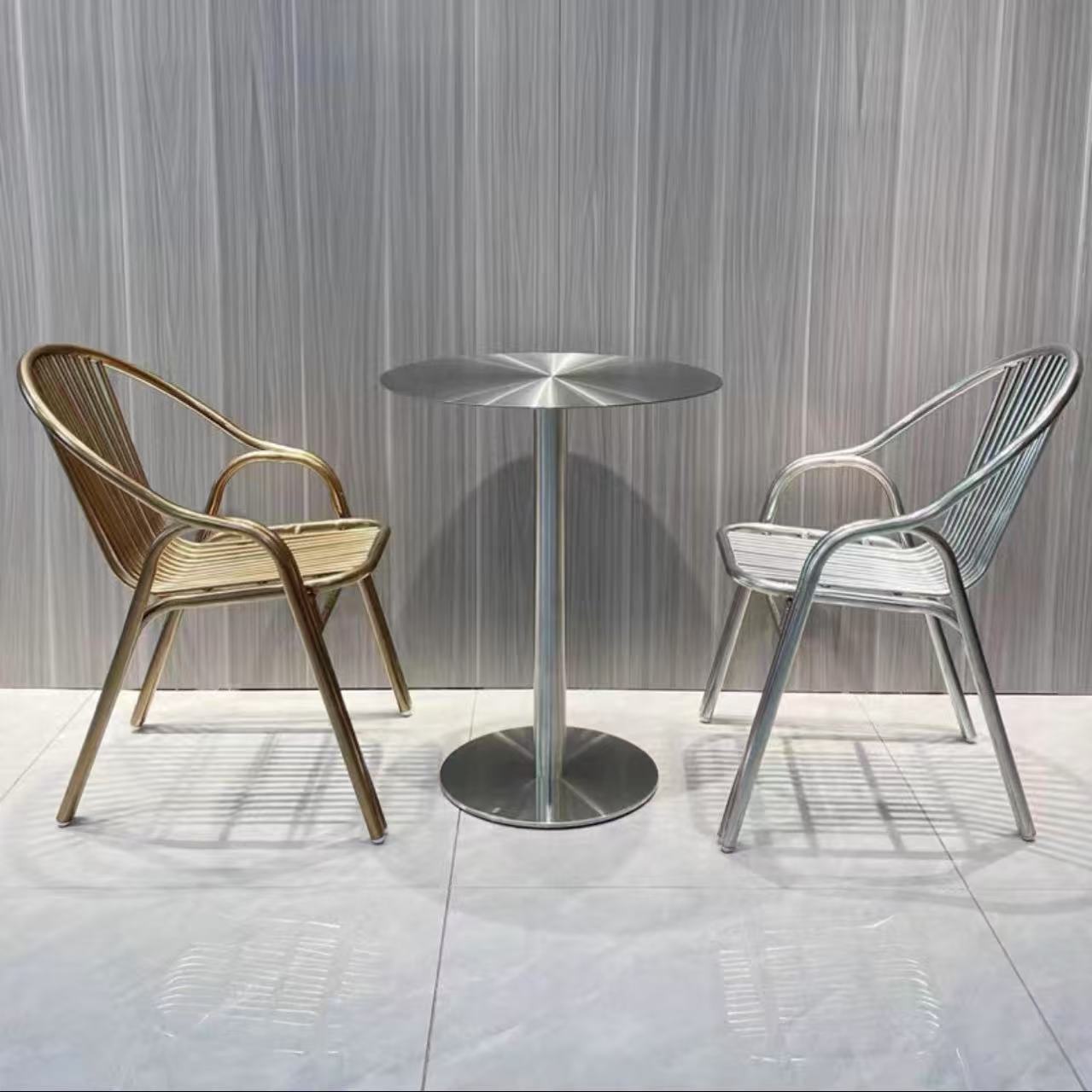 Современный легкий роскошный круглый стол, для кафе и ресторанов