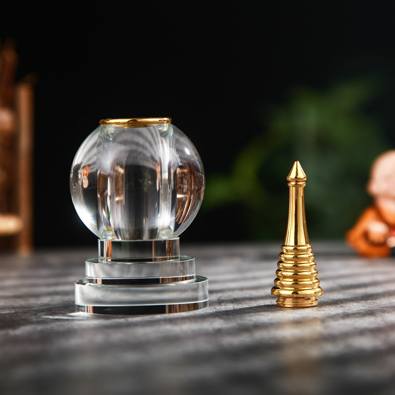 Crystal Shirita Buddha Tools Factory Direct Supply Buddha Hall Supply Shirita Sealed with Ganlu Pills