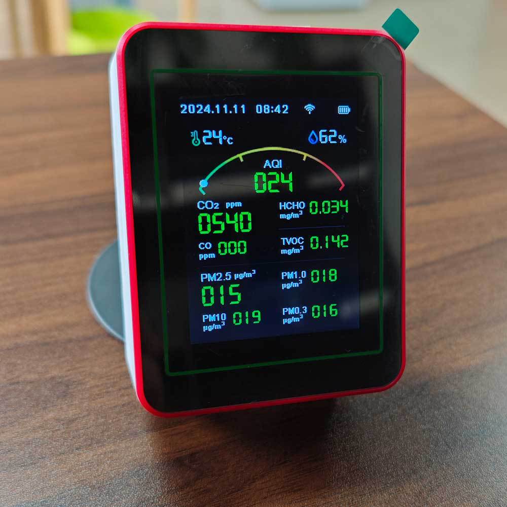 MT29 in stock Formaldehyde Detector 15 in 1 Carbon Dioxide Monitor pm2.5 CO2 Air Quality Detection