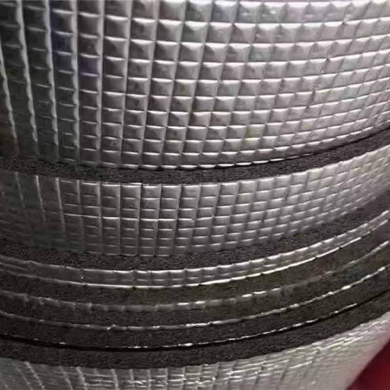 Nano plate anti-corrosion insulation board rubber-plastic cotton board Diamond embossed pure aluminum film board for chemical plant farms