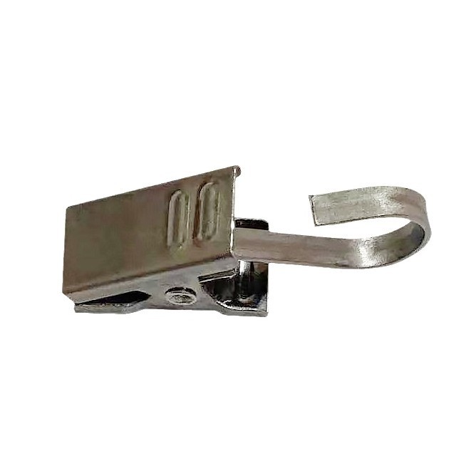Factory Wholesale 430 Stainless Steel Curtain Clip Household Hanging Curtain Clip Shower Curtain Hook Bed Curtain Wall Hook