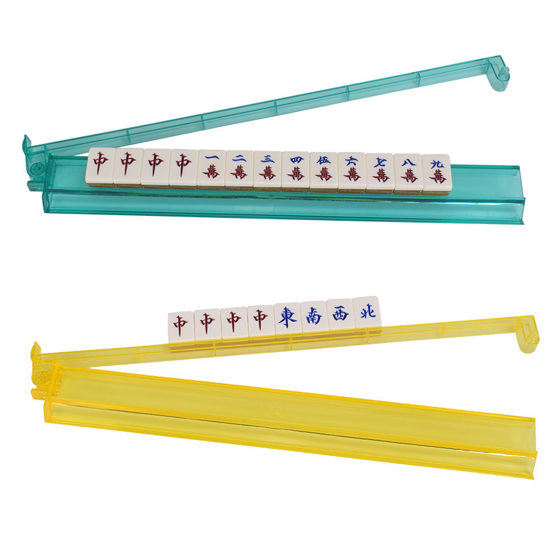 Yusheng American Mahjong Push Ruler Mahjong Ruler 18inch Transparent Mahjong Ruler with Push Rod Two-In-One Ruler