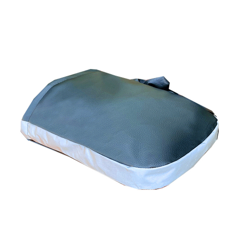 Winter Electric Vehicle Gloves, Warm and Thickeneded Handlebar Covers, Rainproof and Windproof Motorcycle Pu Leather Protective Gloves, Cotton Handlebar Covers