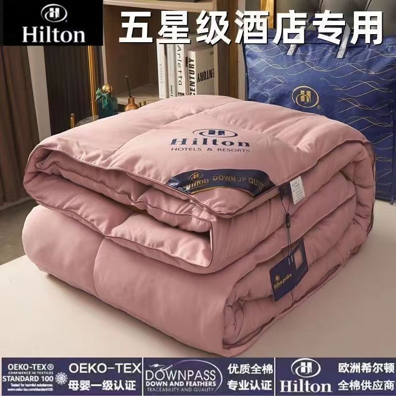 Hilton Hotel Feather Quilt Core Thickened Warm Winter Quilt Spring and Autumn Quilt Gift Feather Quilt