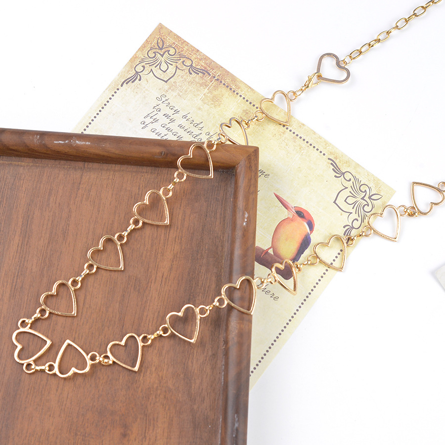 Кросс-бодерный хип-хоп пояс с подвеской в виде сердца для женщин, антикварное металлическое украшение с кисточкой, универсальная модель