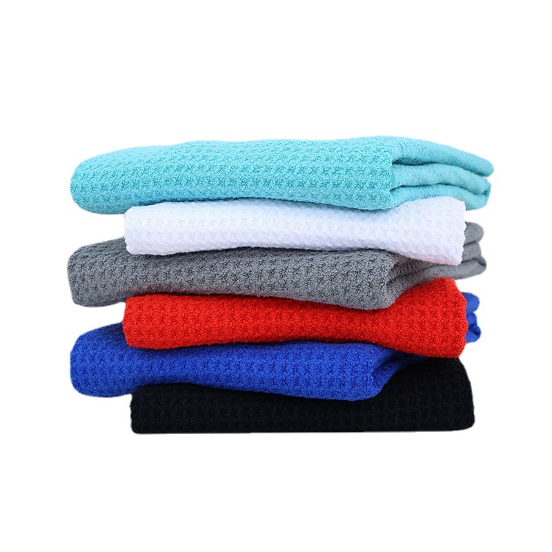 Microfiber waffle [golf towel] embroidered logo color multi-specification factory direct supply
