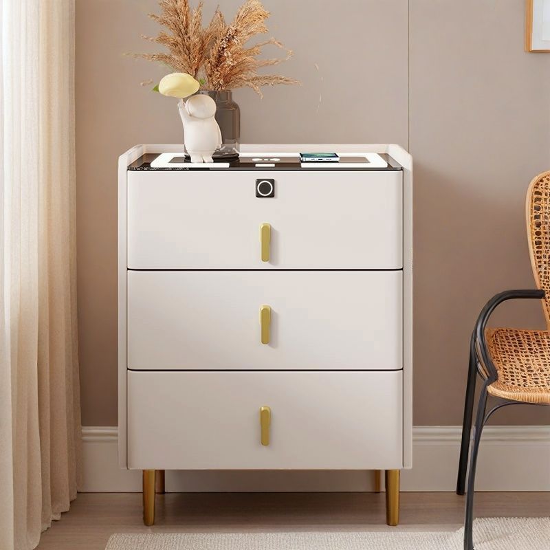 Modern Simple Popular Smart Bedside Table for Home Use 40*40*60cm Wide Small Bedside Storage Cabinet