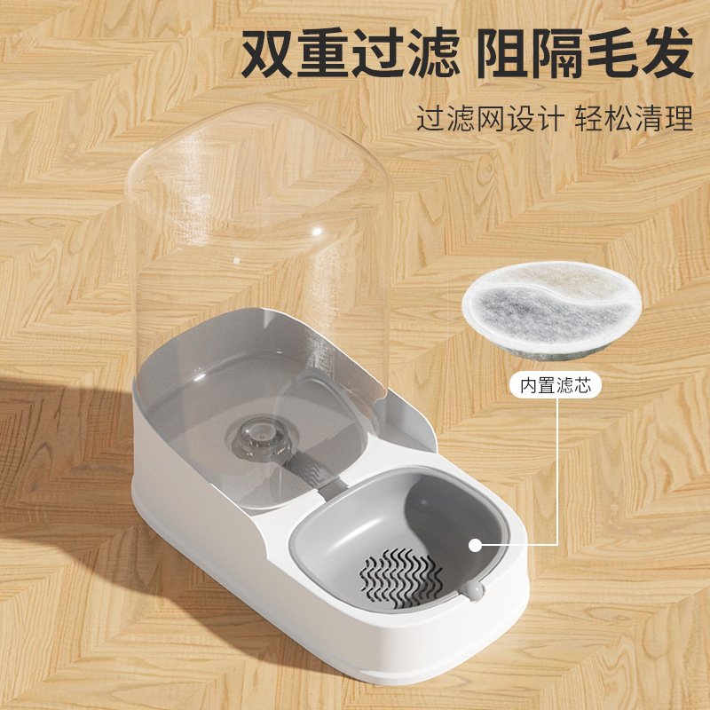 Pet automatic feeder cat drinking fountain large capacity dog bowl cat bowl dog water feeding bowl combination Bowl