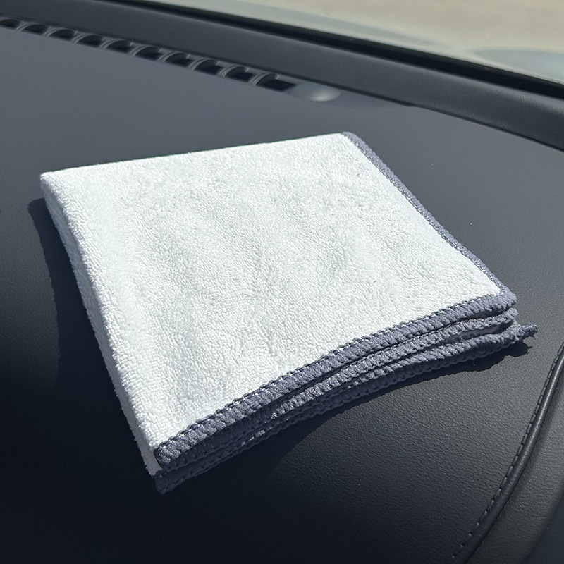 Square microfiber thick small square 30*30cm velvet absorbent beauty salon white square factory wholesale