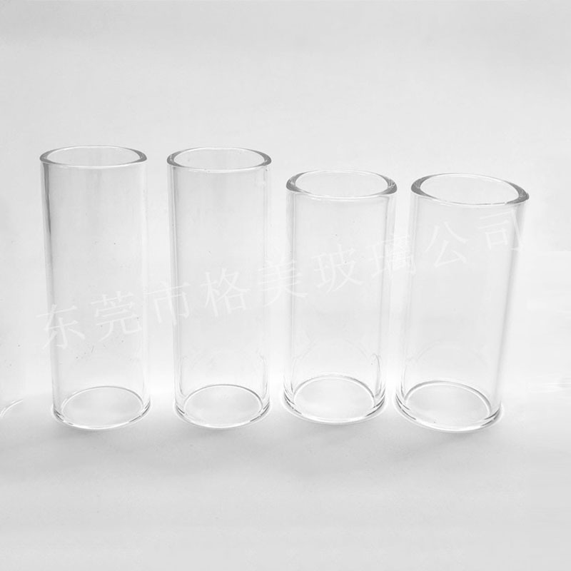 Factory Customized High Borosilicate Tempered Glass Tube Flat Mouth Matte Transparent Heat-Resistant Acid and Alkali Explosion-Proof Glass Tube