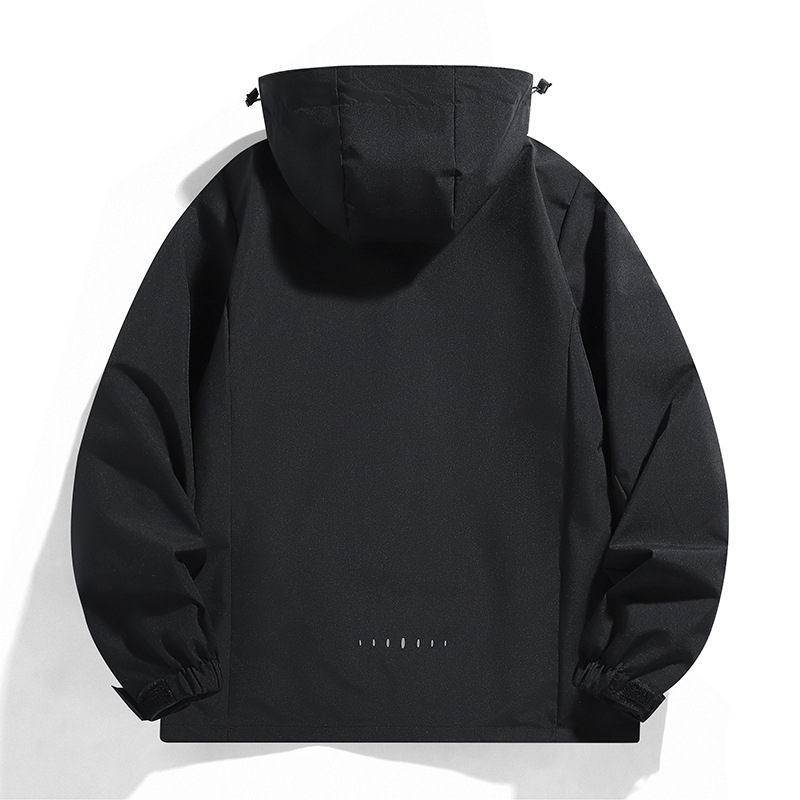 6266 Outdoor New Thin Jacket Pure Color Men's and Women's Windproof and Waterproof Jacket Top Supports Logo Printed