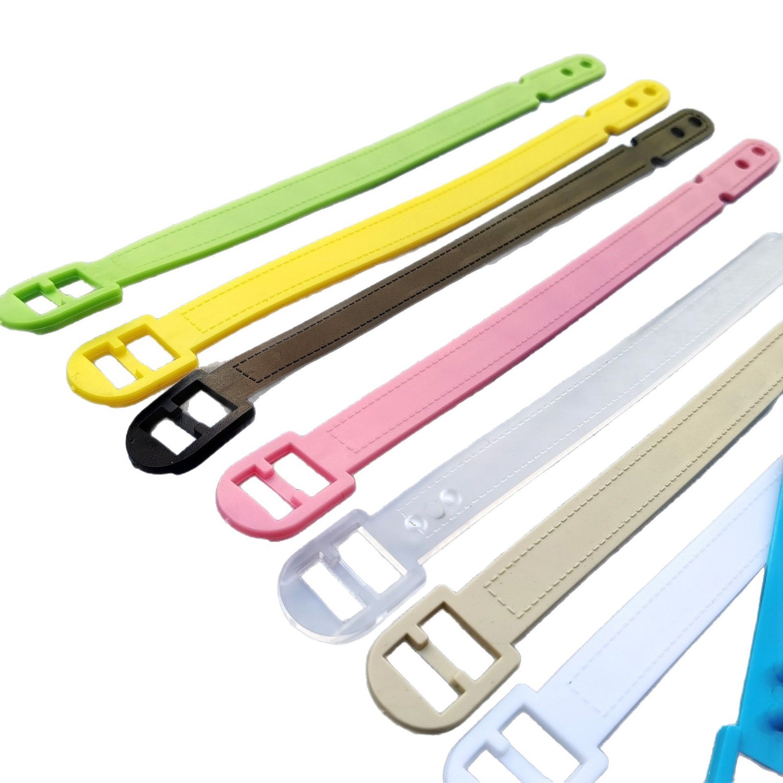 in stock Wholesale Luggage Tag Strap Colorful Plastic Hanging Strap Plastic Luggage Tag Strap PVC Strap Gift Belt