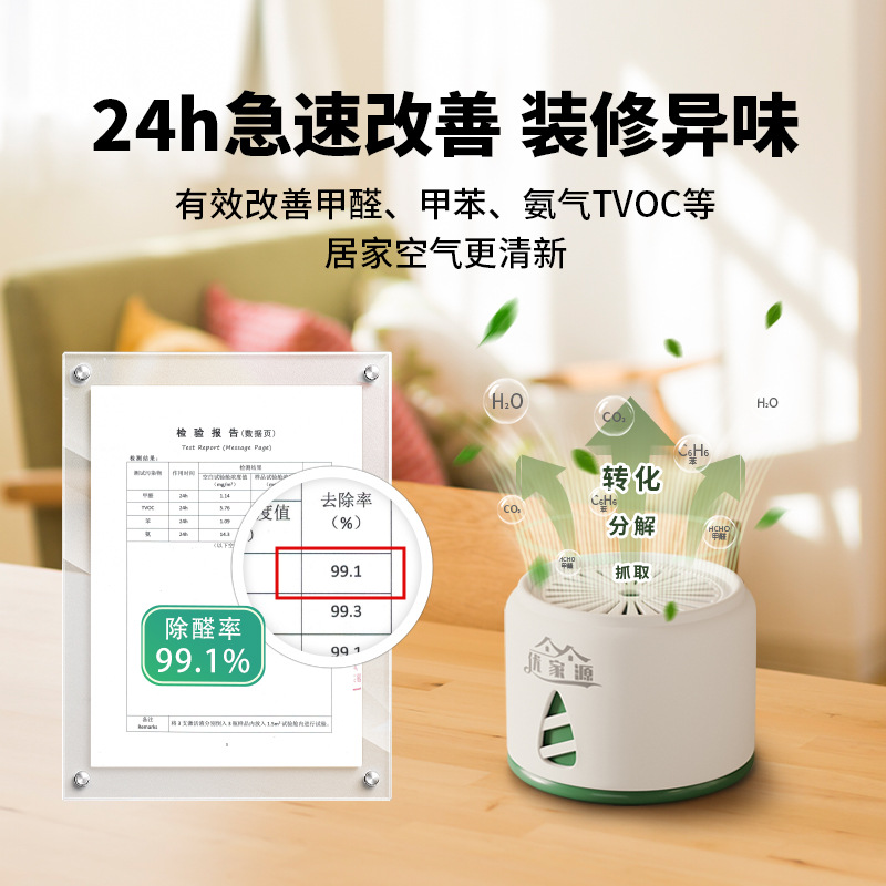 120-160 ㎡ [12+12=24 Cans + 2 Tests] Deodorizing and Formaldehyde-Removing Jelly to Quickly Remove Formaldehyde Hnzb