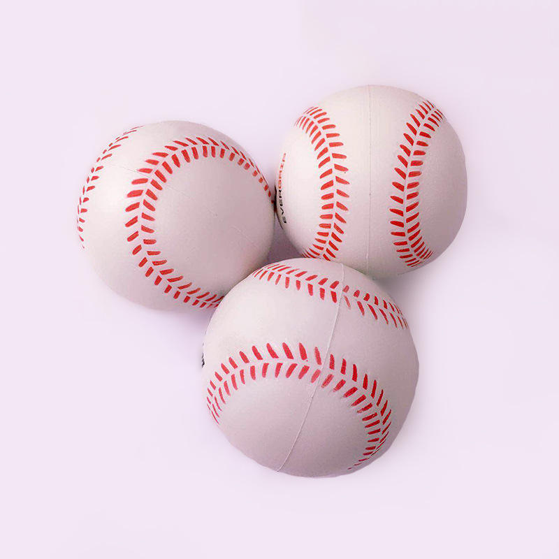 Soft Baseball PU Foam Sponge Baseball Pressure Elastic Simulation Baseball Softball Student Practice Ball Logo Customization