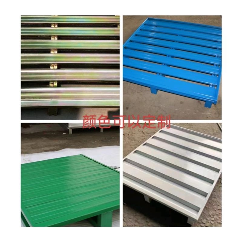 Steel Industrial Iron Pallet Forklift Heavy-Duty Storage Warehouse Shelf Metal Iron Pallet Moisture-Proof Pad Pallet Logistics New Style