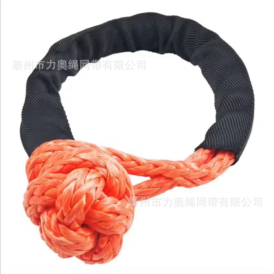 Liao 17-Ton Pimple Rope Polymer Soft Shackle Rope Braided Winch Rope Trailer Rope Shackle Polymer Pimple Buckle