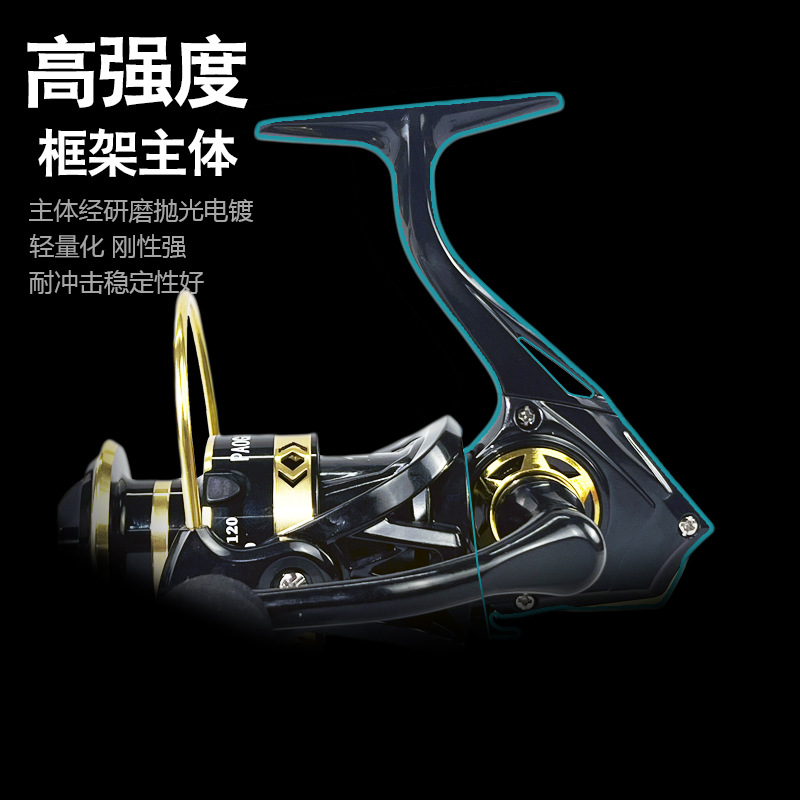 All-Metal Head Line Cup Outdoor Throwing Rod Wheel Rock Fishing Wheel Spinning Wheel Sea Rod Wheel Fishing Line Wheel Rock Fishing Wheel Sports