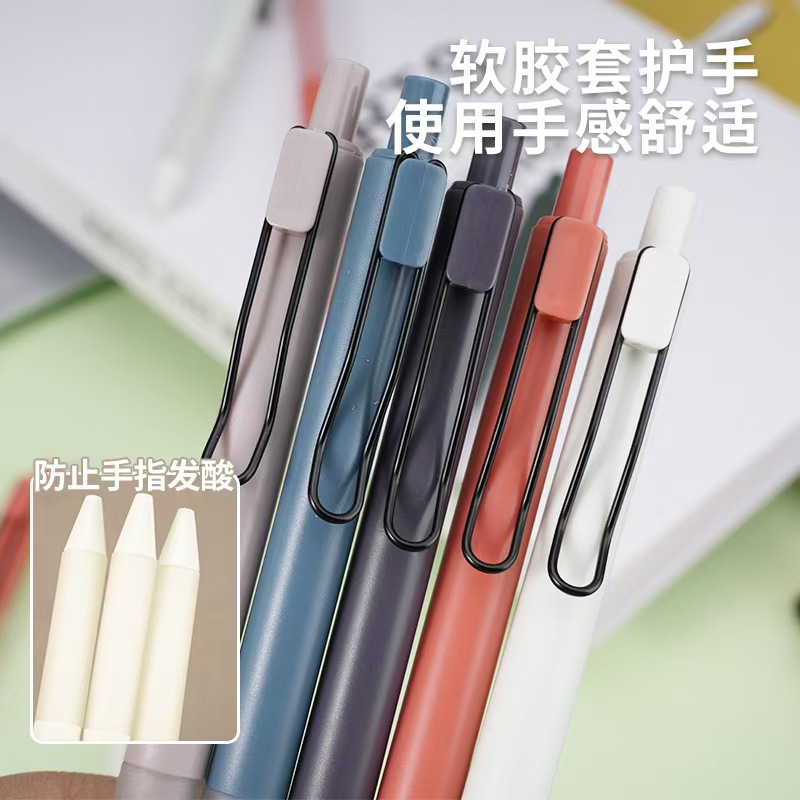 Cartoon Press Gel Pen Acrylic Soft Rubber Doll Head Signature Gift Pen Custom Pen Printing and Engraving Logo