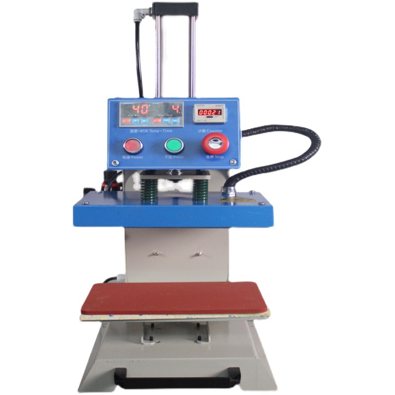 Automatic single-station garment ironing machine small pneumatic hot-transfer printing machine marking machine T-shirt garment ironing machine