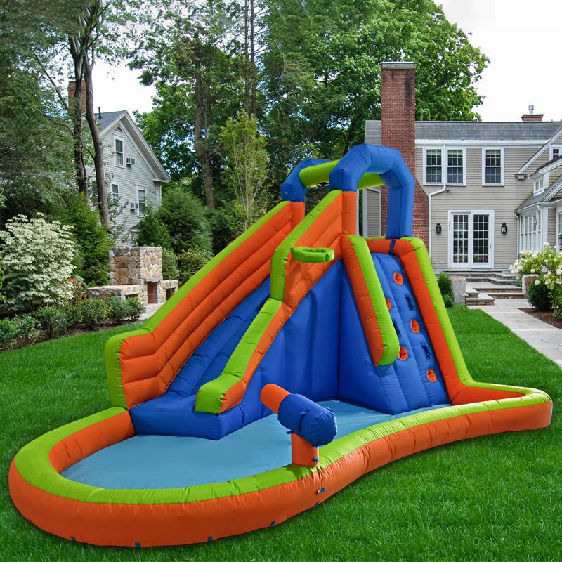 Cross-Border Export Outdoor Inflatable Castle Household Small Trampoline Inflatable Small Slide Oxford Cloth Factory Direct Supply Wholesale