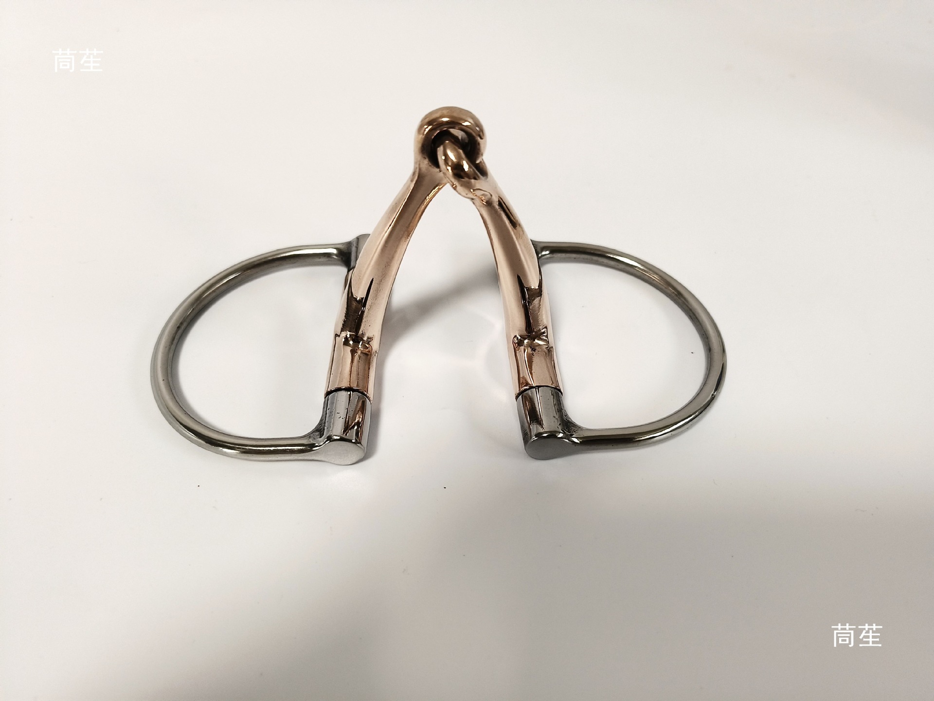 Copper D-Type Two-Section 12.5cm Horse Reins Equestrian Sports Horse Riding Accessories Reins Snaffle Iron