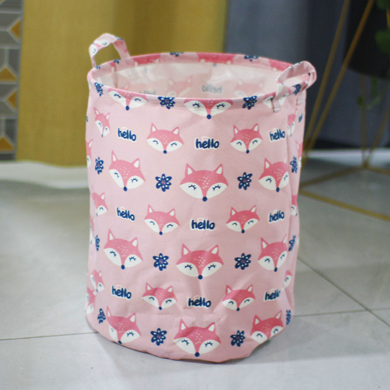 Factory wholesale dirty clothes basket fabric dirty clothes basket folding storage basket dirty clothes doll storage bucket cotton and linen laundry basket