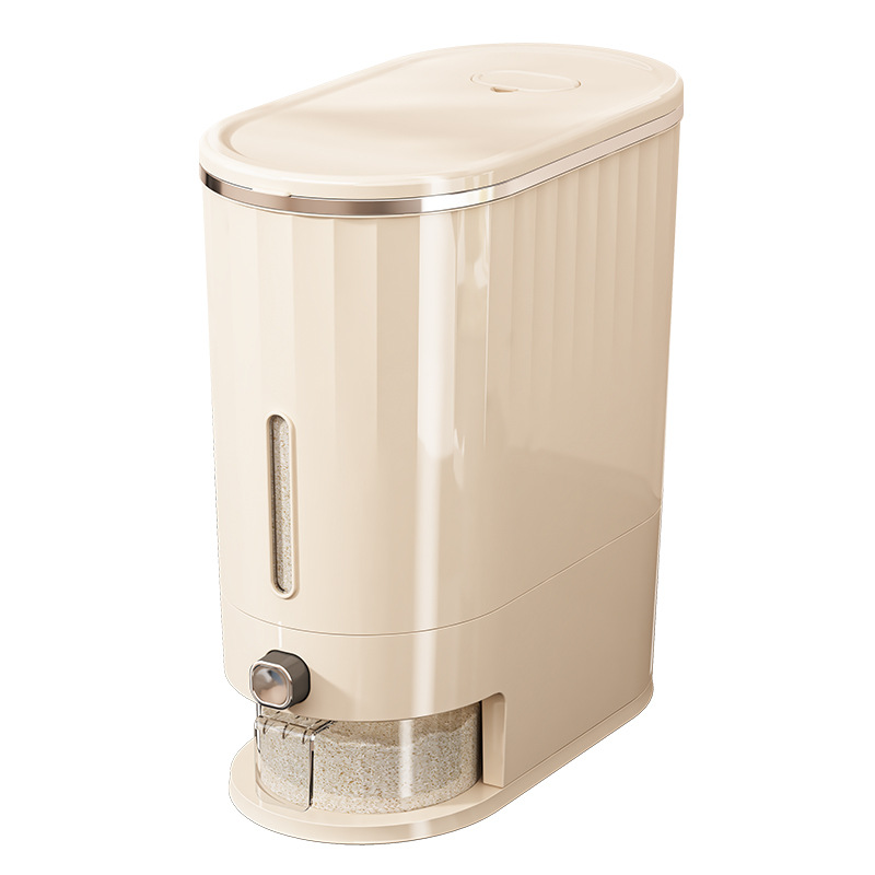 Rice bucket 20kg food grade 10kg storage tank dustproof and moisture-proof kitchen pressing rice bucket box flour bucket rice tank