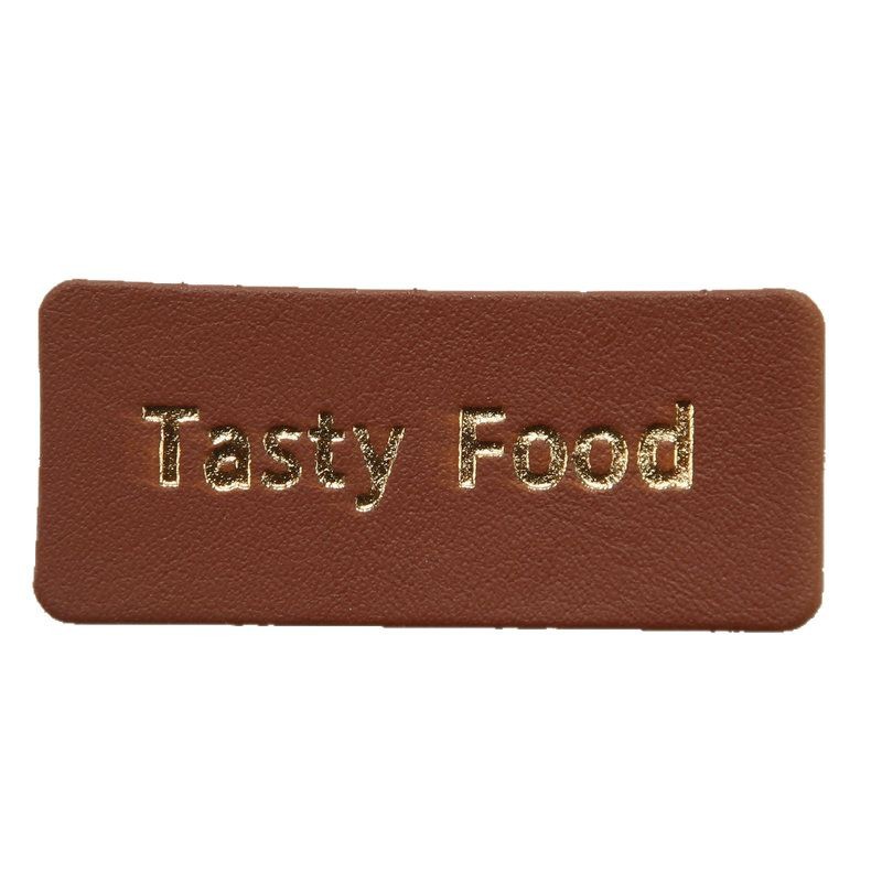Manufacturer Customized Clothing Leather Label Embossed Genuine Leather Microfiber Leather Trademark Small Batch Design Cut Leather Label