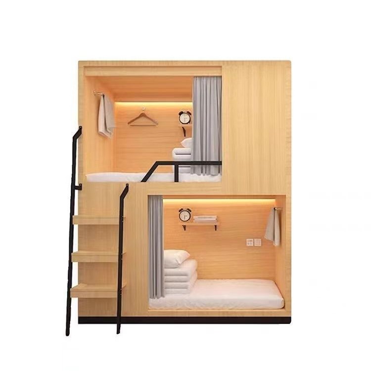 Bunk Bed Space Capsule Hotel Loft Bed Gaming Bunk Bed Apartment Bed Home Modern Minimalist Style