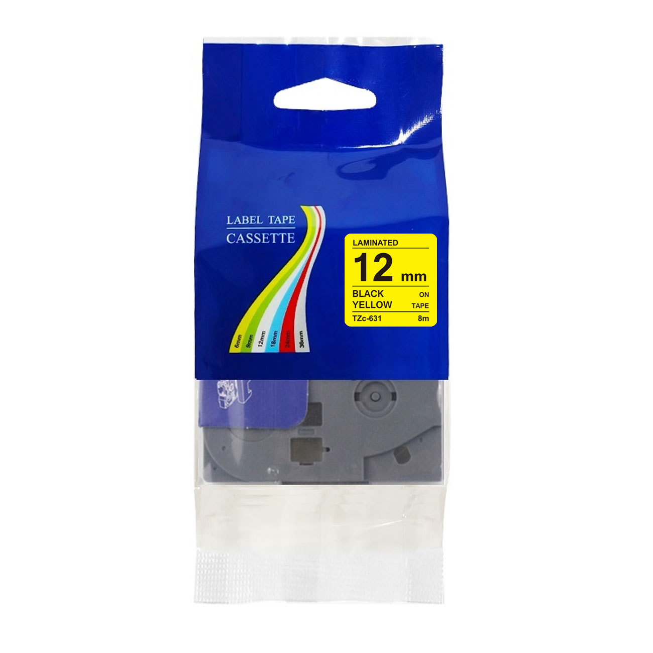 Подходит для ленты Brother 12мм стандартная ламинированная самоклеящаяся этикеточная печатная бумага совместима с Tzc231