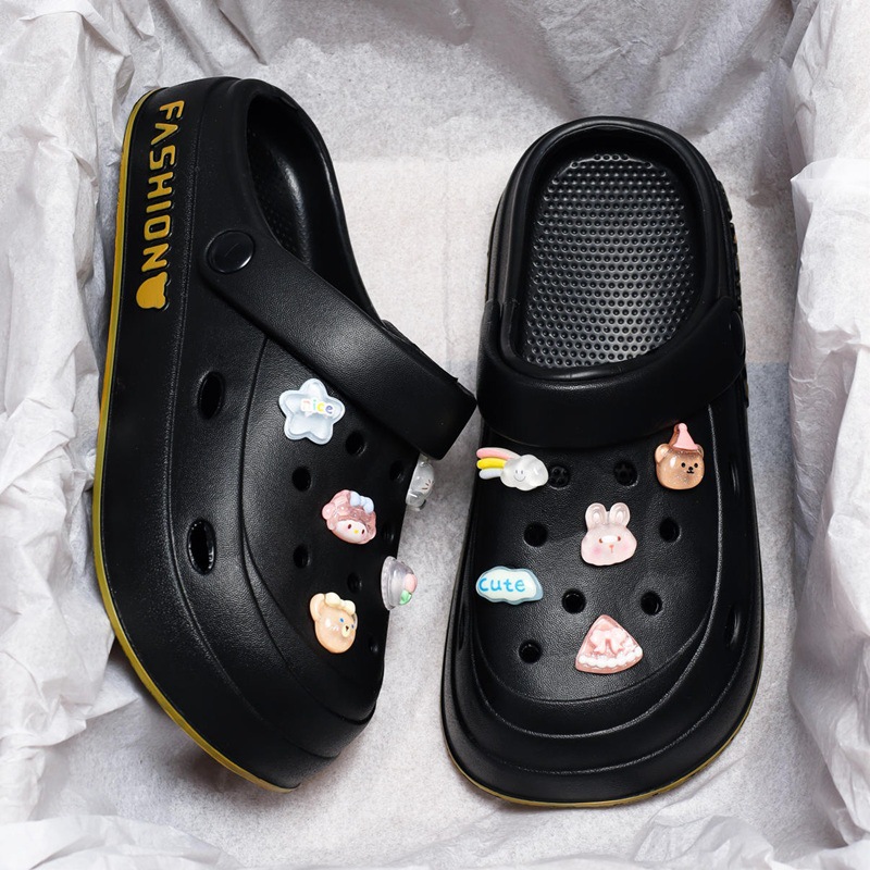 Dropshipping with Free Shipping Eva Clogs for Women, Outdoor Thick-Soled Non-Slip Men's Sandals, Summer Cross-Border Dropshipping Temu