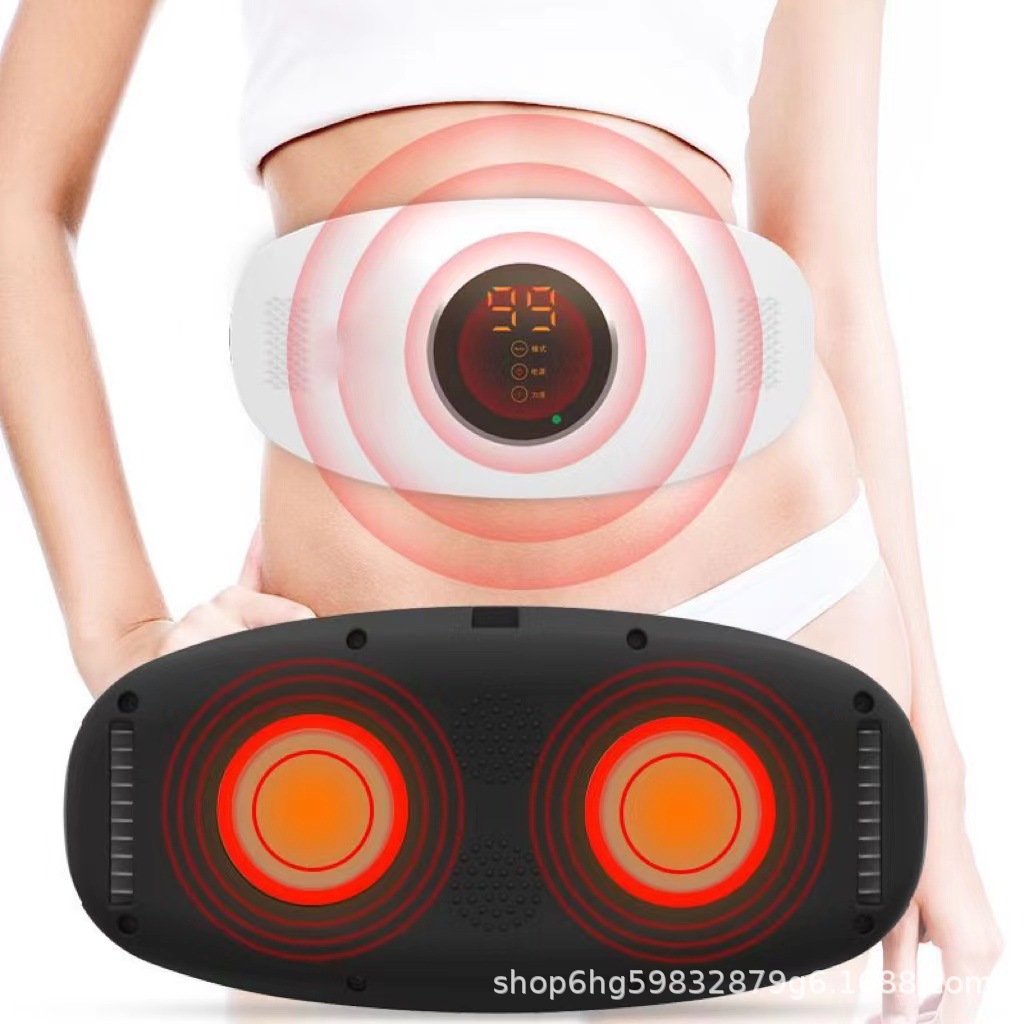 Cross-Border Massage Belt Office Home Fitness Equipment Abdominal Belly Massager Heating Shake Machine Fat Removal Machine