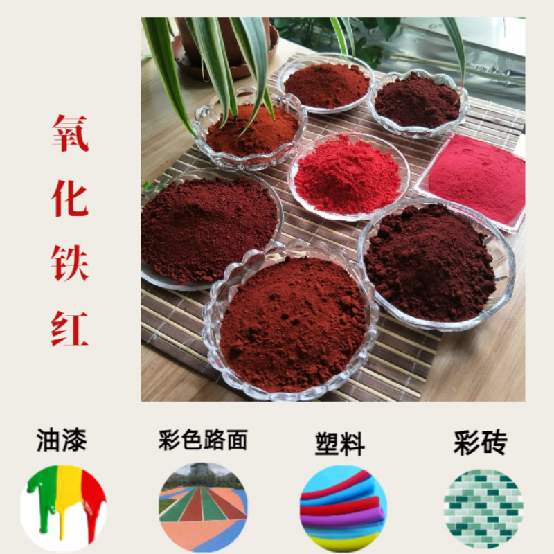Iron Oxide Red Pigment 190 Strong Coloring for Concrete, Plastic, Rubber, Color Powder, Inorganic Red, Sun-Resistant Red Pigment