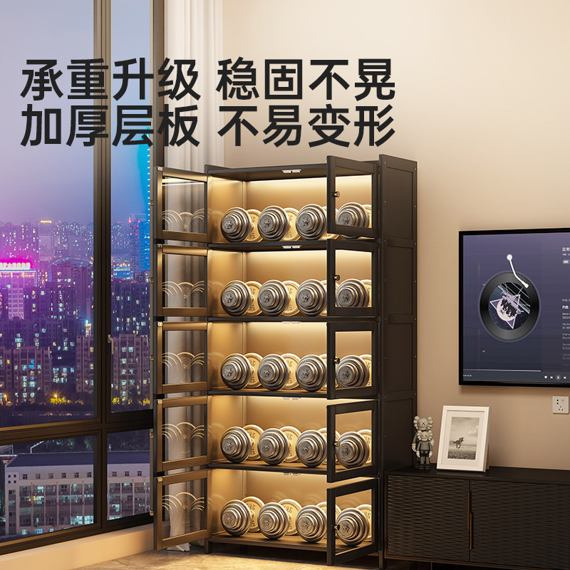 Wine Cabinet Wall Storage Cabinet Living Room Household White Wine Red Wine Display Cabinet Large Capacity Acrylic Transparent Storage Cabinet