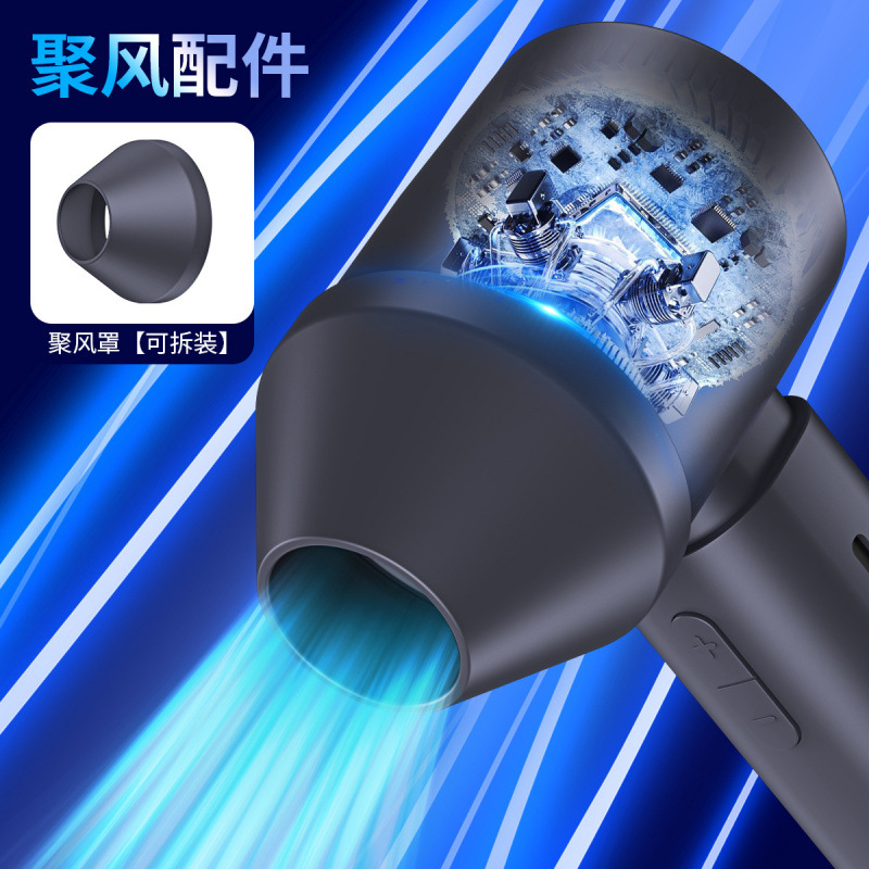 2025 Southeast Asia Cross-Border Popular High-Speed Handheld Small Fan USB Mini Digital Display Bladeless Turbine Fan