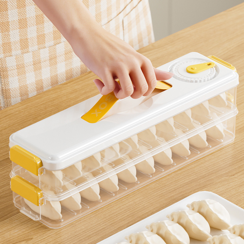 New Stitched Dumpling Box Refrigerator Freezing Storage Box Household Kitchen Storage Box Dumpling Wonton Freezing Box