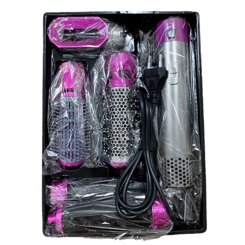 Cross-border new five-in-one hot air comb automatic hair curler straight dual-use hair styling comb hair dryer