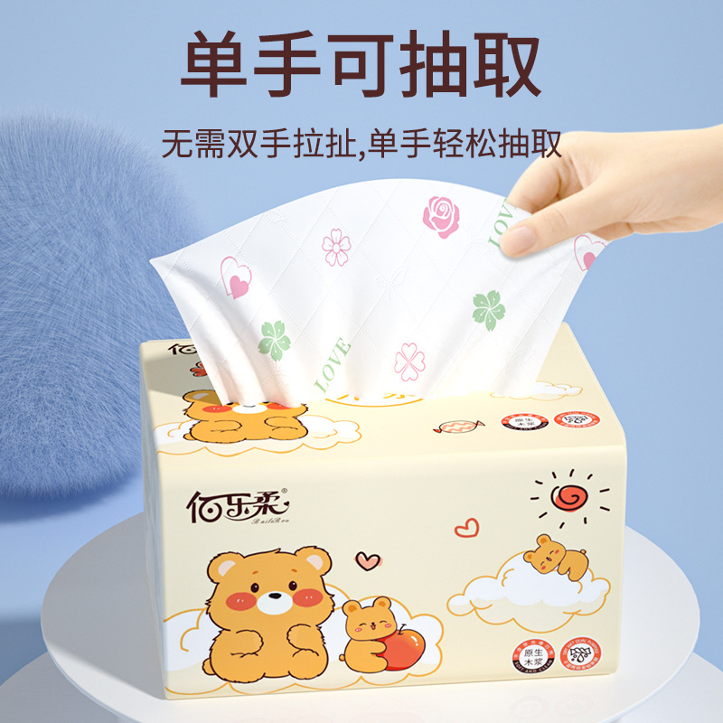 Full Box of 30 Packs of Tissue Paper, Wood Pulp Paper Towels, Toilet Paper Wholesale, Household Affordable Napkins, Household Paper Manufacturers