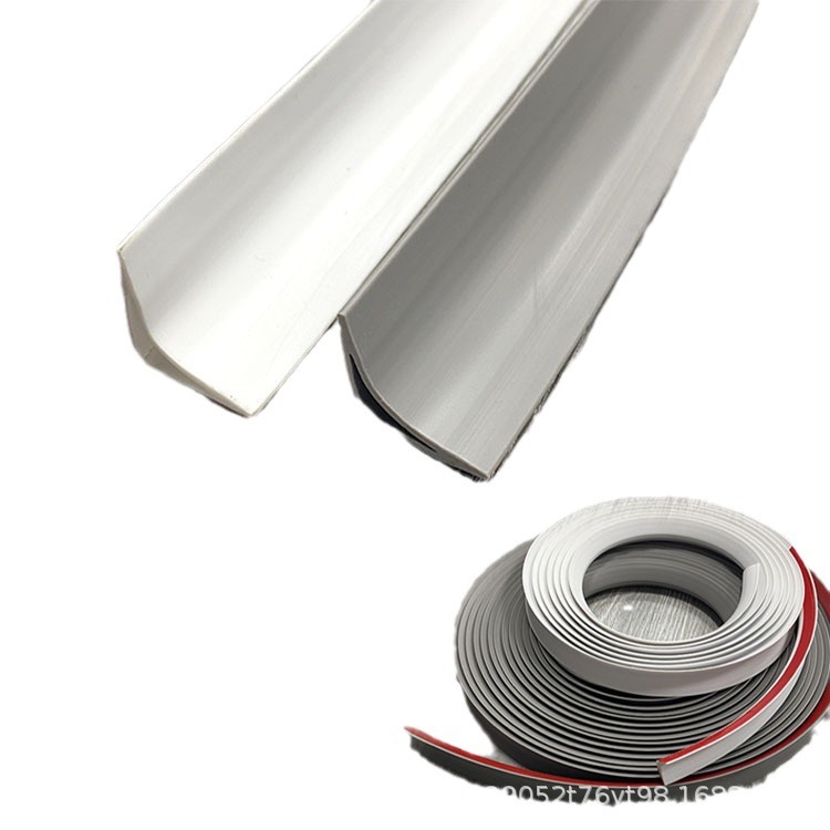 Cross-border PVC Yin Corner Line Wood Floor Yin Corner Strip Decorative Line Strip Self-adhesive Arc Wardrobe Edge Triangle Closeout