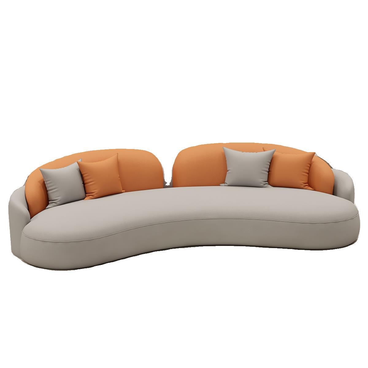 Nordic living room sofa cream style sofa rental house home straight row beauty salon sofa small apartment sofa suit